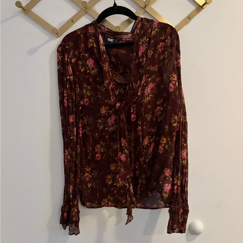 Paige Denim Floral Brown Women's Top